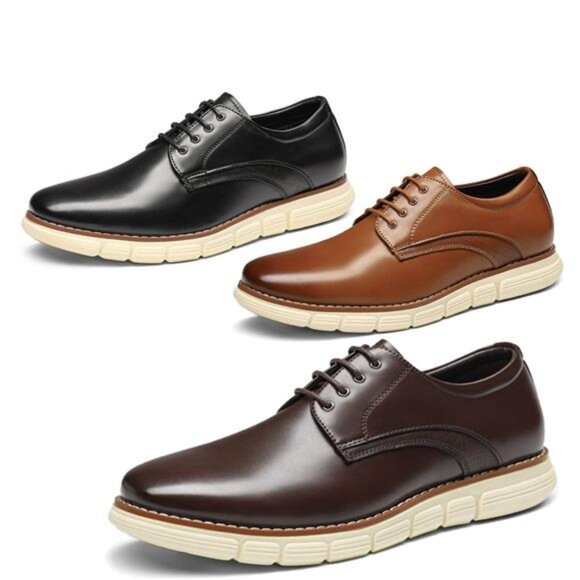 Wide Size 6.5-15, Men's Lightweight Oxford Sneakers Casual Dress Shoes